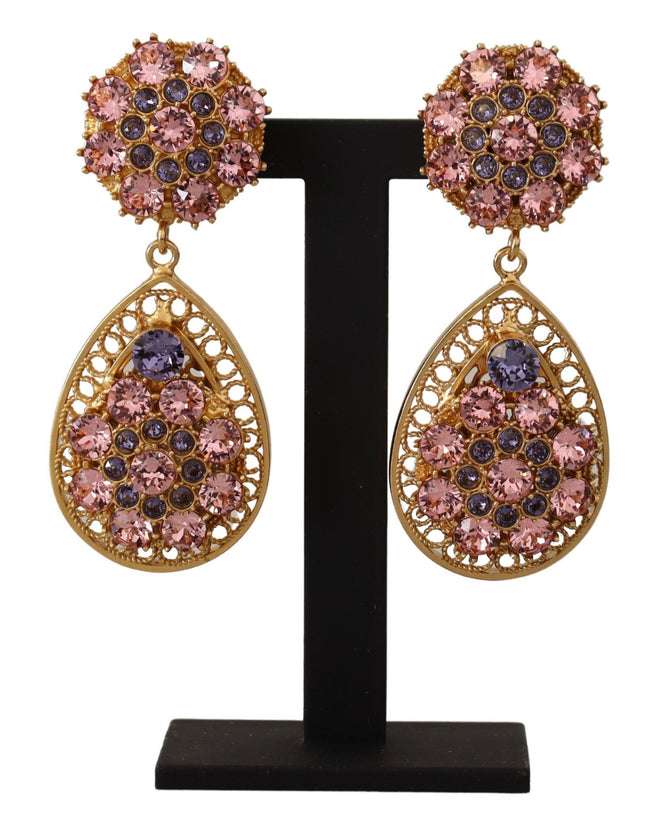 Dolce & Gabbana – Barock-Ohrringe mit mehrfarbigem Kristall