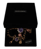 Dolce & Gabbana Elegante Statement-Halskette mit floralem Kristall