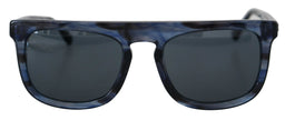 Dolce & Gabbana Elegant Blue Acetate Sunglasses