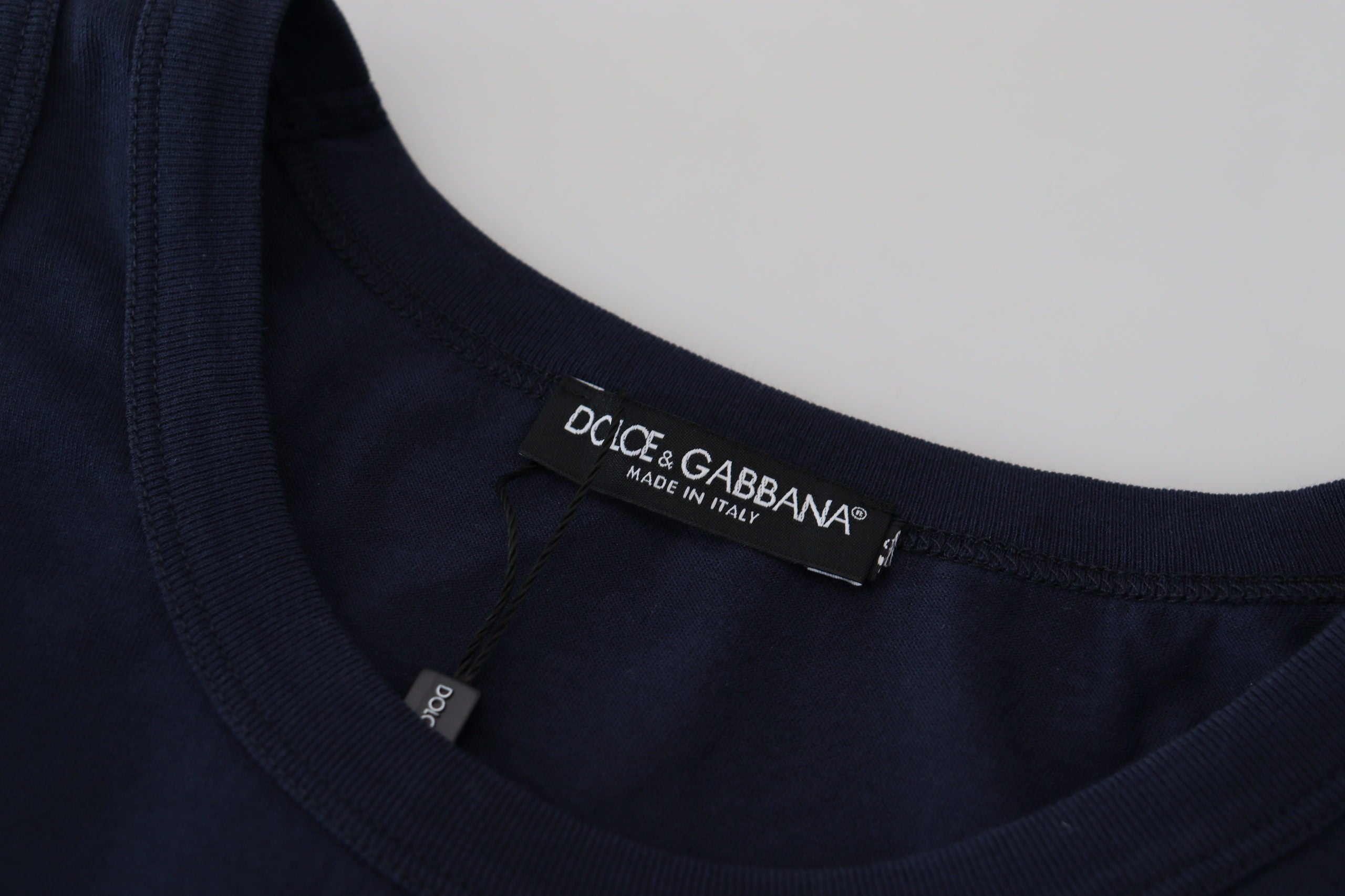 Dolce & Gabbana Elegant Blue Cotton Tank Top