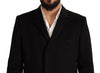 Dolce & Gabbana Eleganter grauer langer Mantel aus reinem Kaschmir