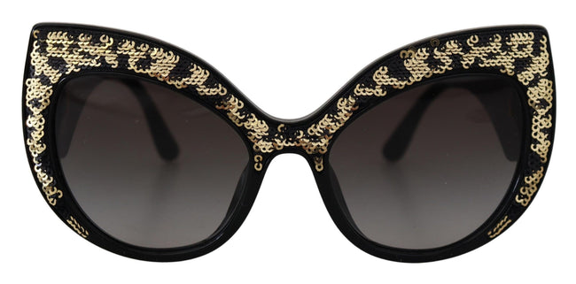Dolce & Gabbana Butterfly Polarized Sequin Sunglasses