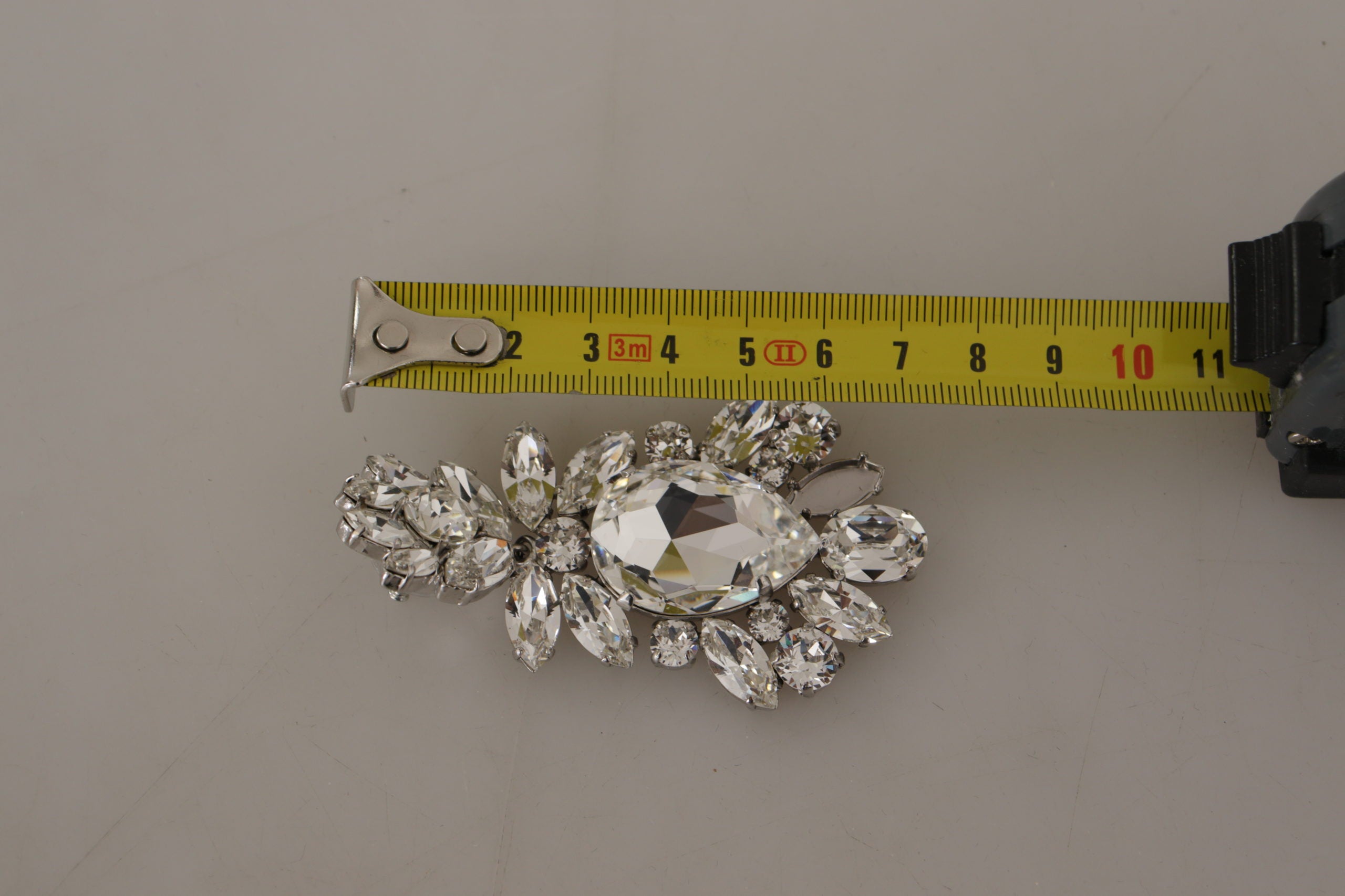 Dolce & Gabbana Elegant Large Baroque Crystal Brooch