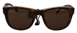 Dolce & Gabbana Gafas de sol unisex de acetato marrón Chic