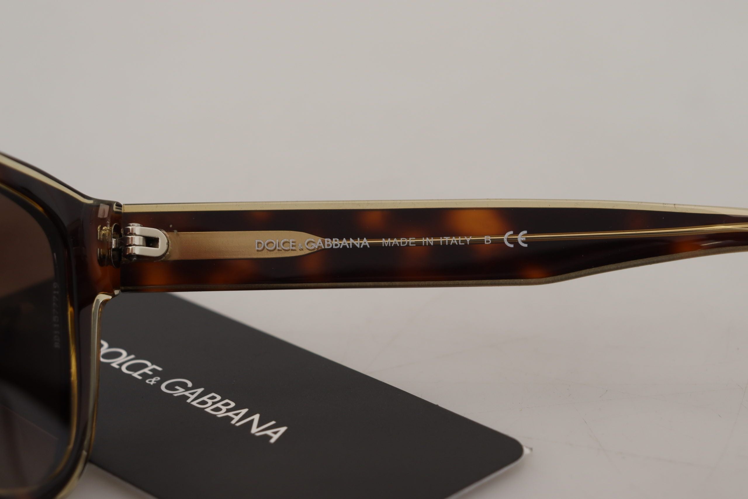 Dolce & Gabbana Schicke Unisex-Sonnenbrille aus braunem Acetat