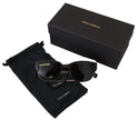 Dolce & Gabbana Elegantes Gafas De Sol Cuadradas Negras para Mujer