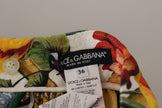 Dolce & Gabbana Falda larga de cintura alta con estampados sicilianos