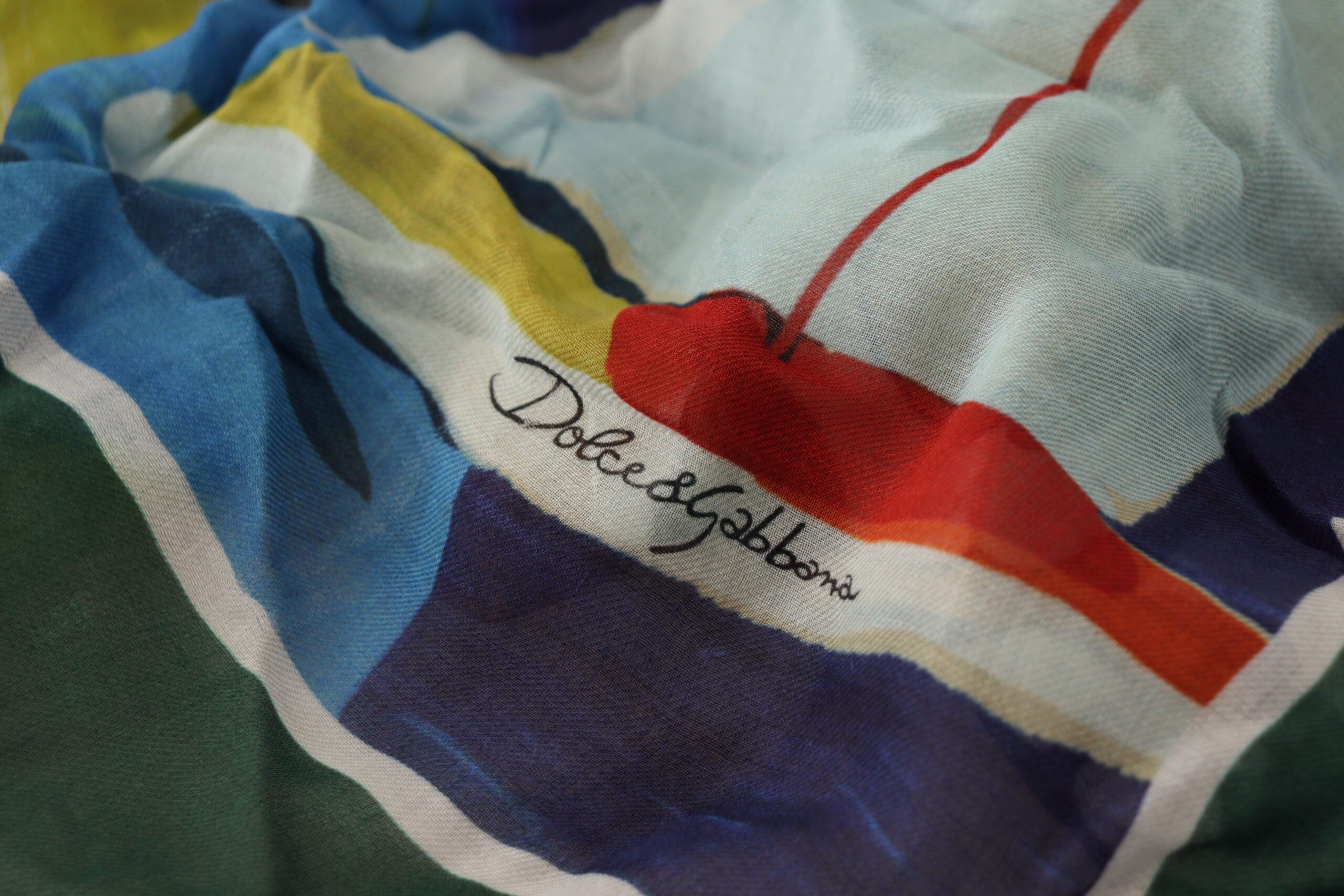 Dolce & Gabbana Elegant Multicolor Silk Blend Square Scarf