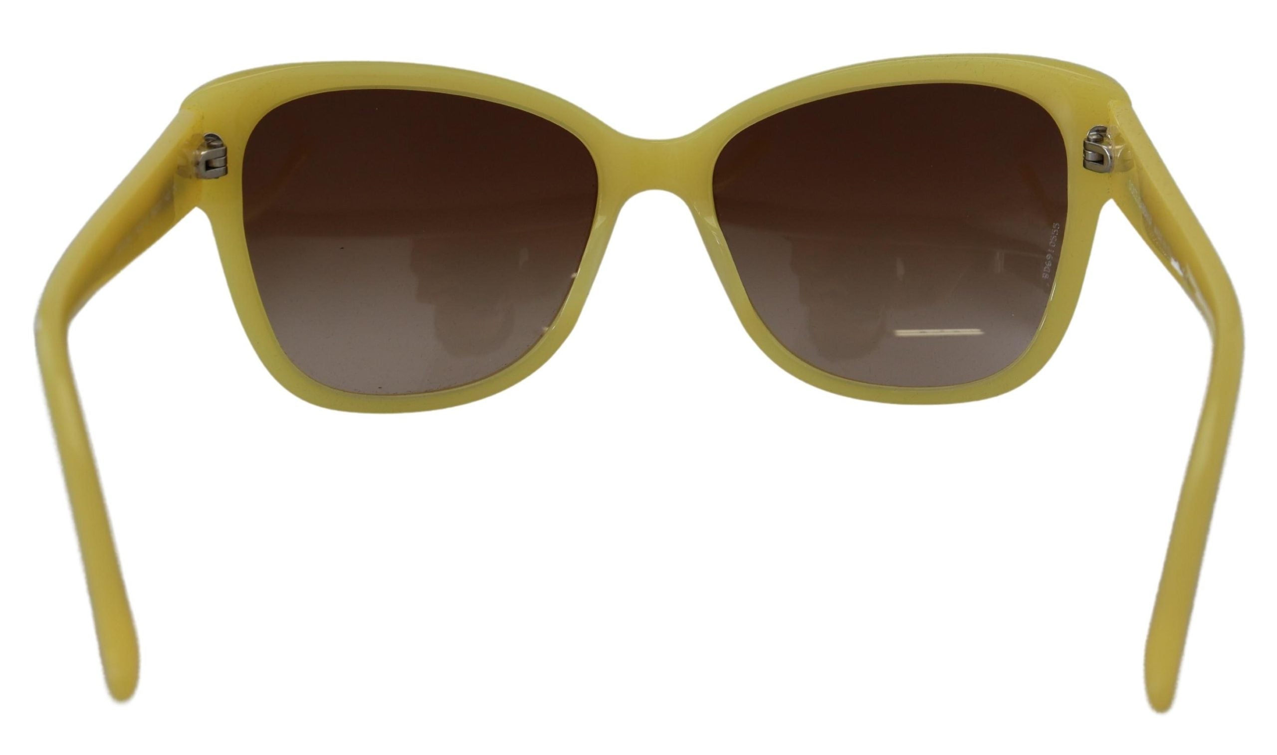 Dolce & Gabbana – Schicke Sonnenbrille aus gelbem Acetat mit Farbverlauf