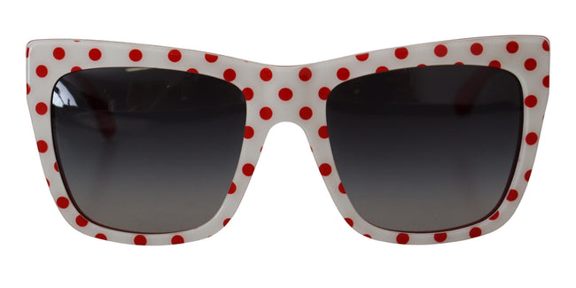 Dolce & Gabbana Chic Red and White Polka Dot Sunglasses