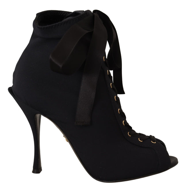 Dolce & Gabbana Botines cortos elásticos negros Zapatos