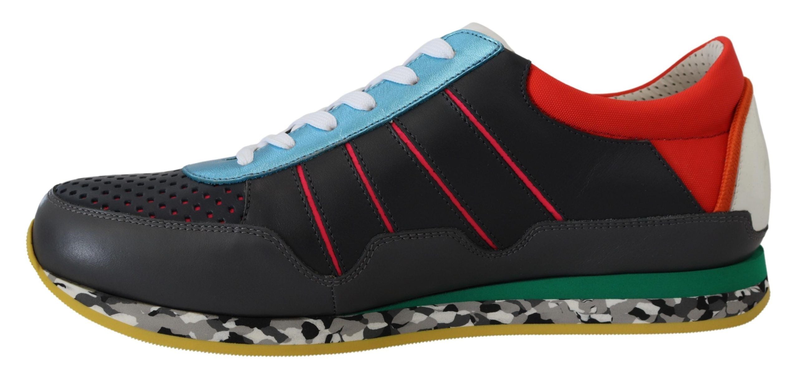 Dolce & Gabbana Multicolor Leather-Blend Low Top Sneakers