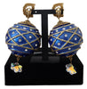 Dolce & Gabbana – Elegante baumelnde Weihnachtskugel-Ohrringe mit Kristallen
