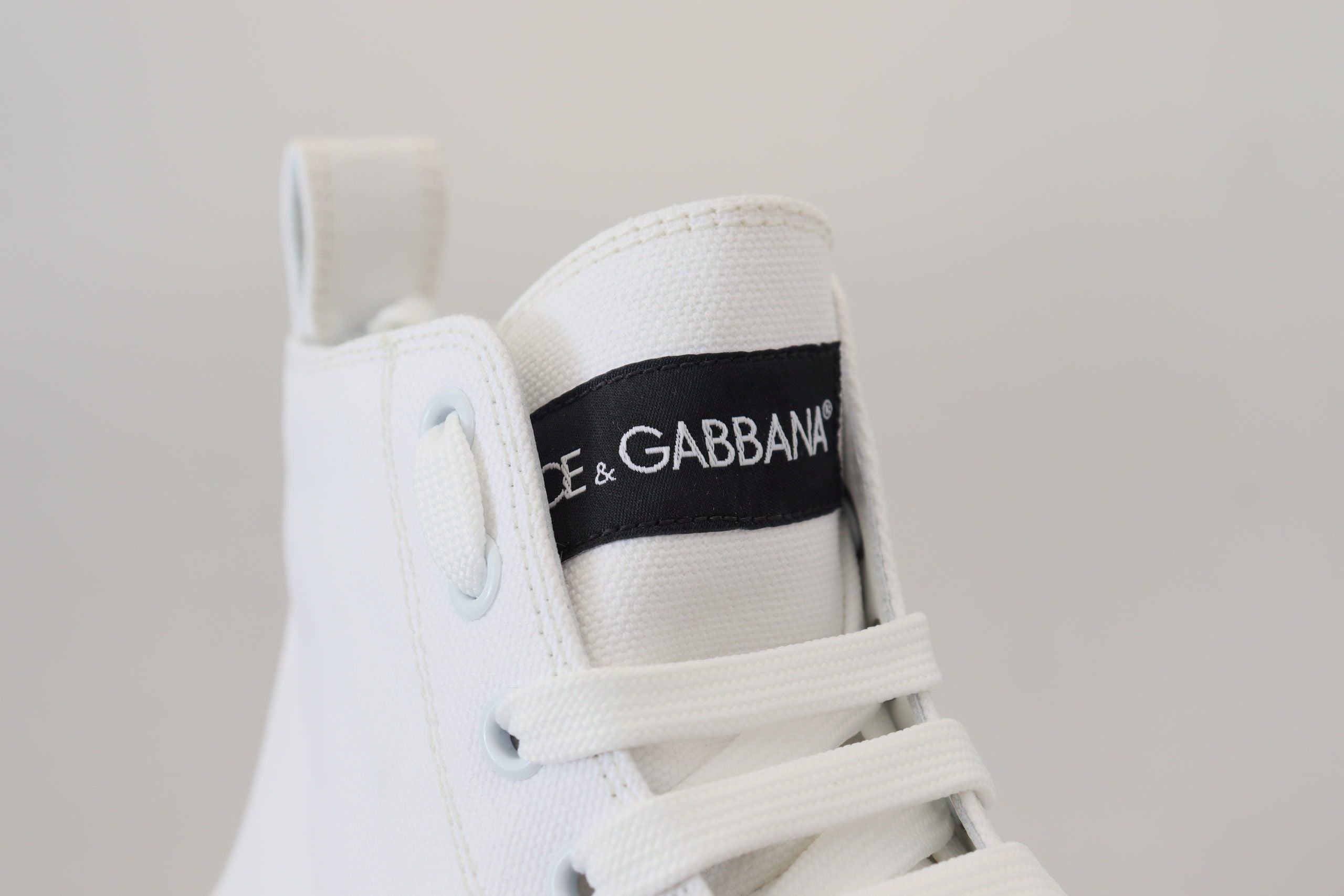 Dolce & Gabbana Elegant High Top Canvas Sneakers
