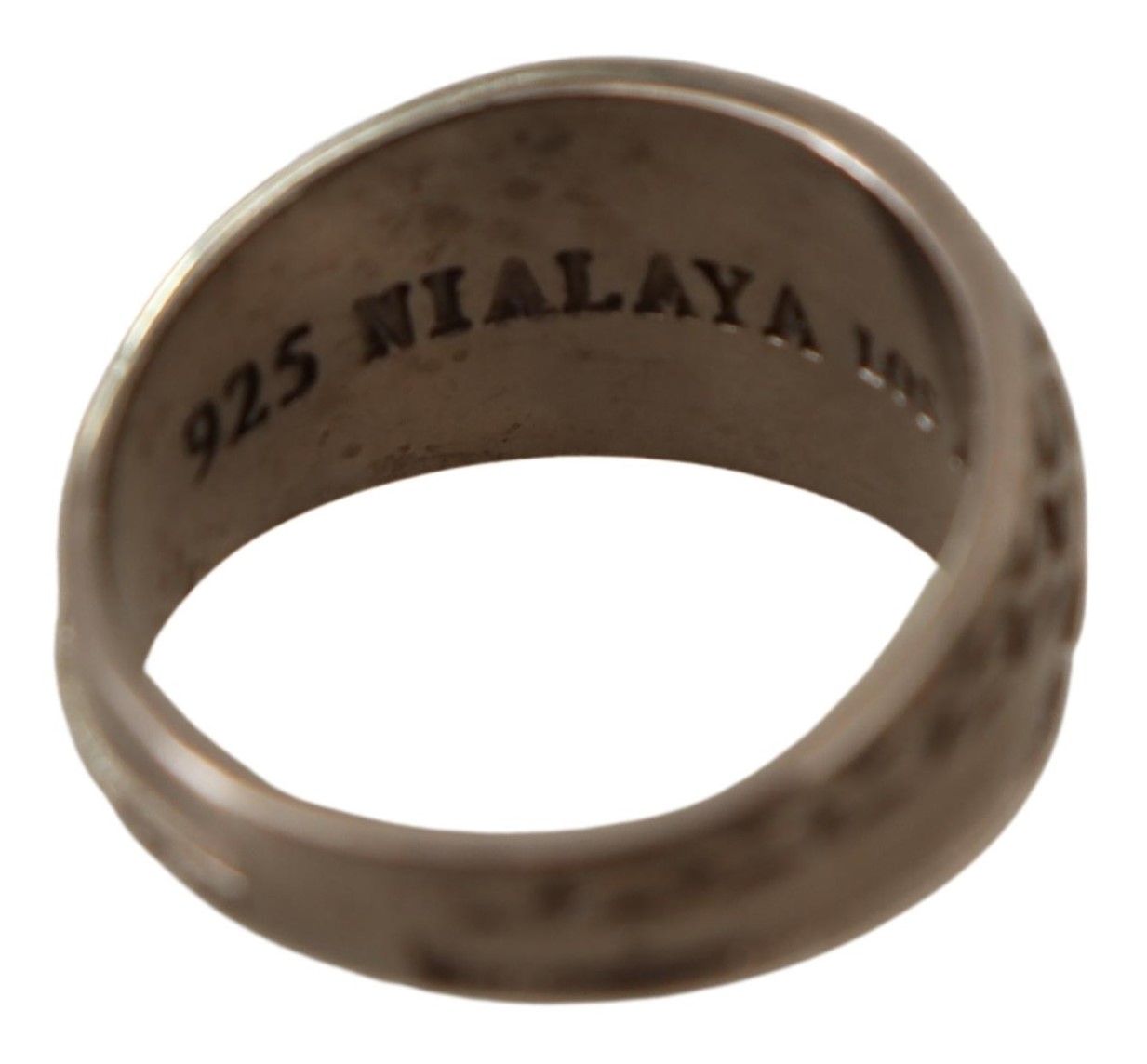Nialaya Exquisiter Statement-Ring für Herren aus Silber