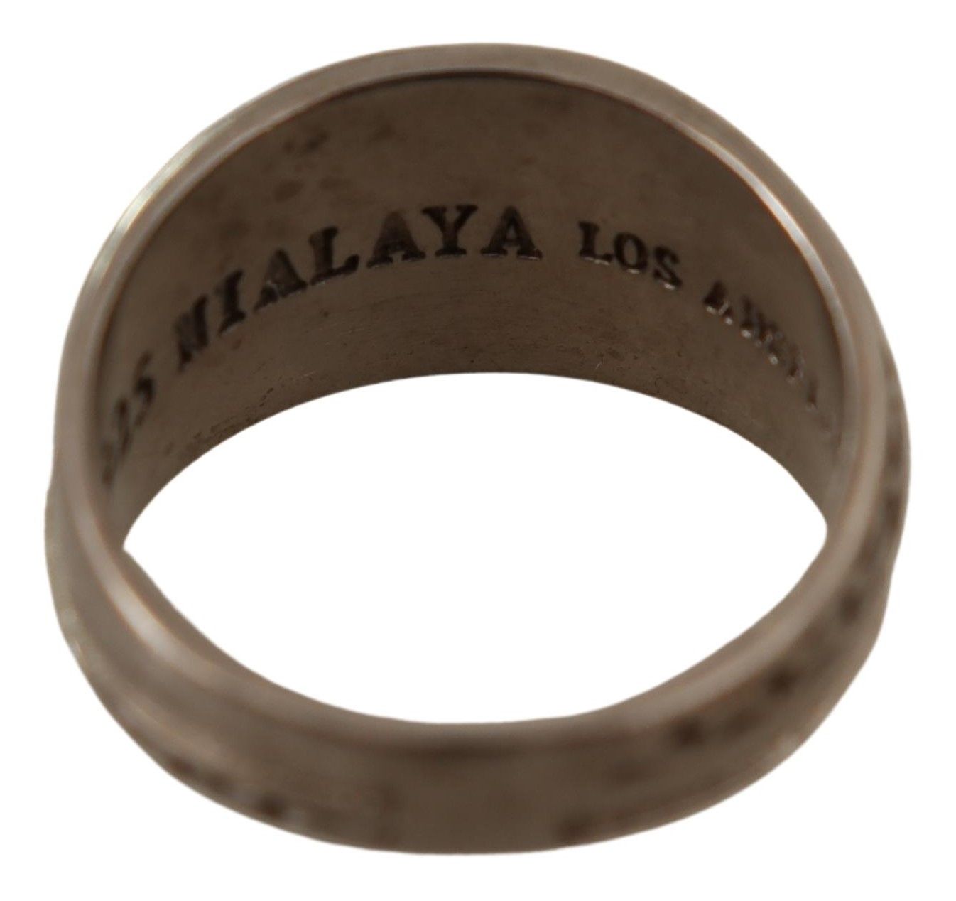 Nialaya Exquisiter Statement-Ring für Herren aus Silber