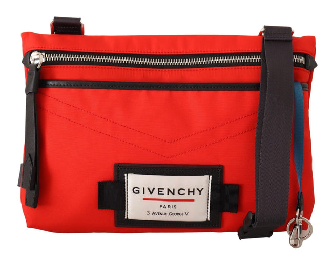 Givenchy Chic – Rote und schwarze Downtown-Umhängetasche