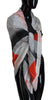 Costume National Elegant Checkered Silk Scarf