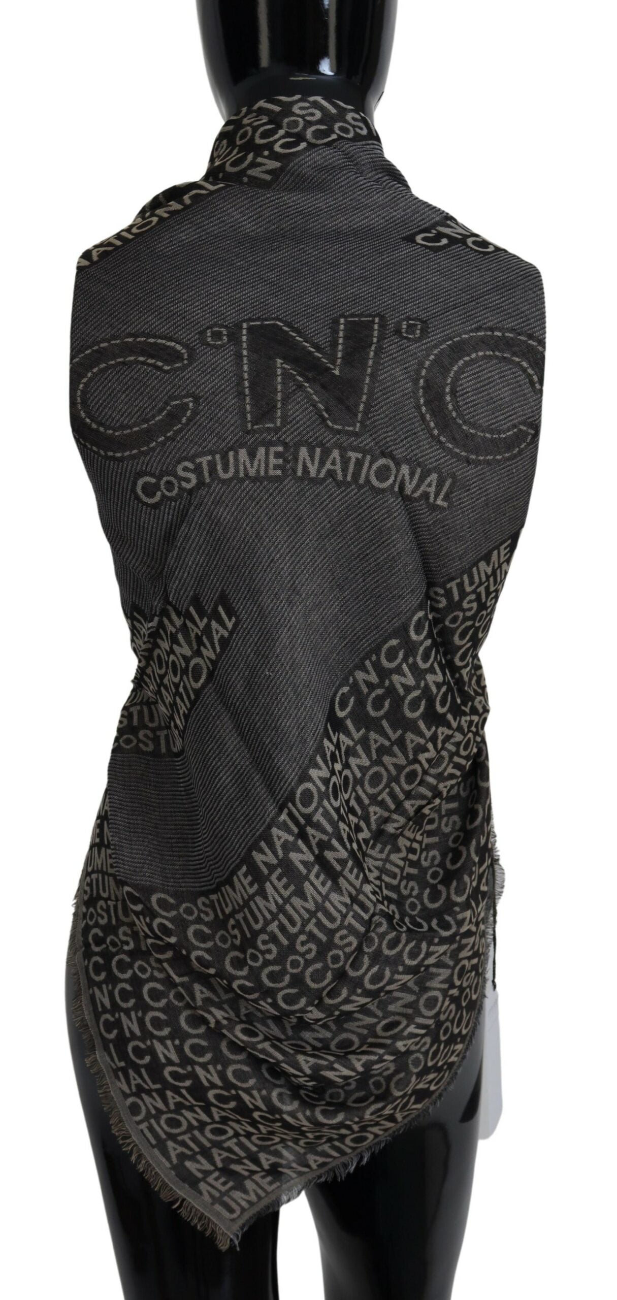 Costume National Chic Fringed Viscose-Silk Scarf