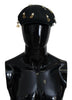 Dolce & Gabbana Elegante gorra Newsboy de algodón negro