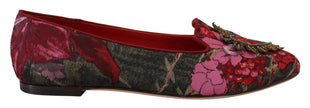 Dolce & Gabbana Zapatos sin cordones con parche del Sagrado Corazón de jacquard multicolor