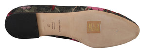 Dolce & Gabbana Zapatos sin cordones con parche del Sagrado Corazón de jacquard multicolor