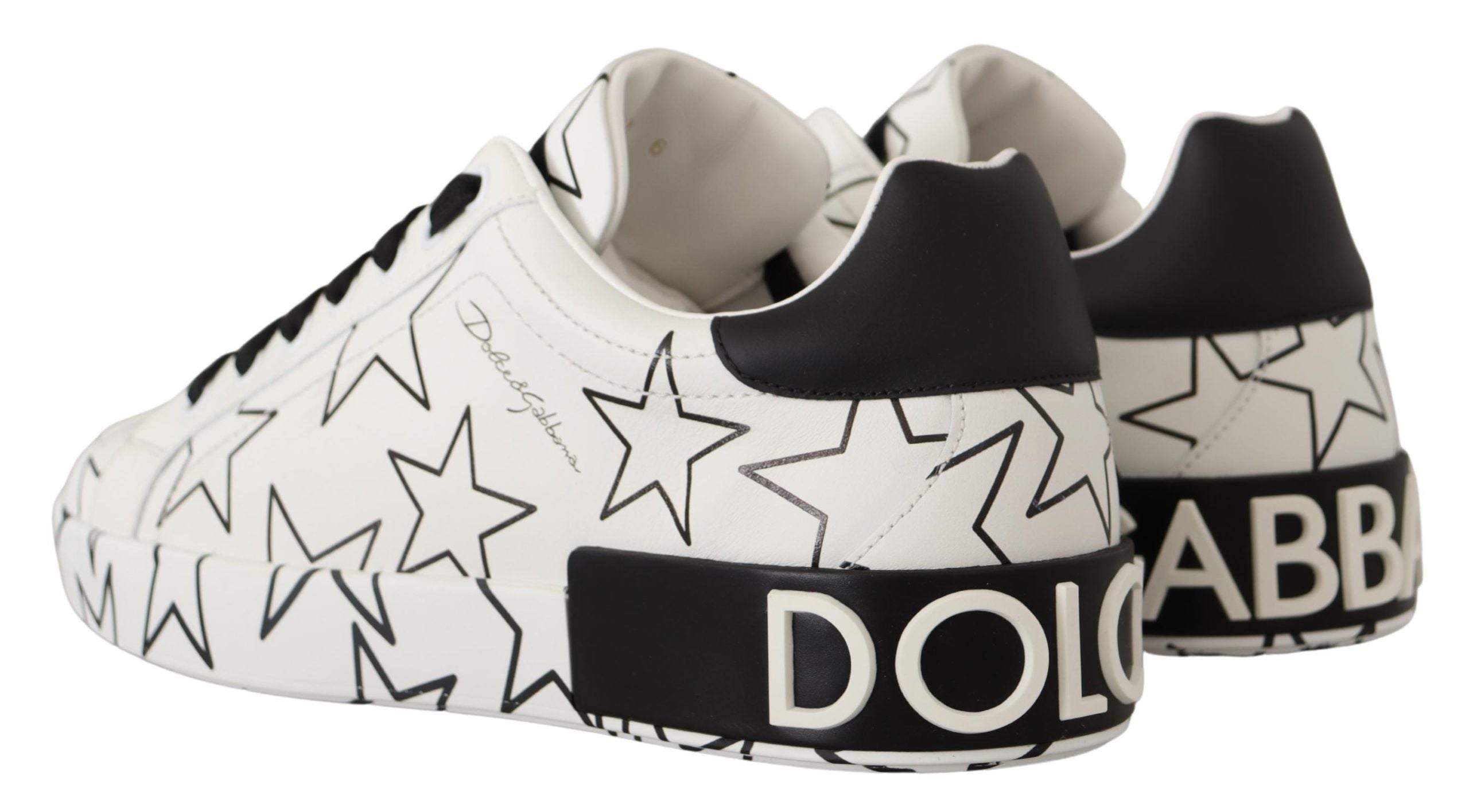 Dolce & Gabbana Elegant Star-Patterned Low-Top Sneakers