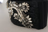 Dolce & Gabbana Elegant Rhinestone-Embellished Silk Belt