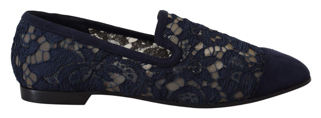 Dolce & Gabbana Elegante blaue Loafer Flats - Sommer-Chic