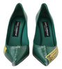 Zapatos de tacón de piel Dolce & Gabbana Emerald Elegance