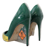 Zapatos de tacón de piel Dolce & Gabbana Emerald Elegance