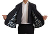 Dolce & Gabbana Sleek Double Breasted Navy Linen Blazer