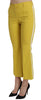 Dolce & Gabbana Chic Yellow Flare Pants for Elegant Evenings.