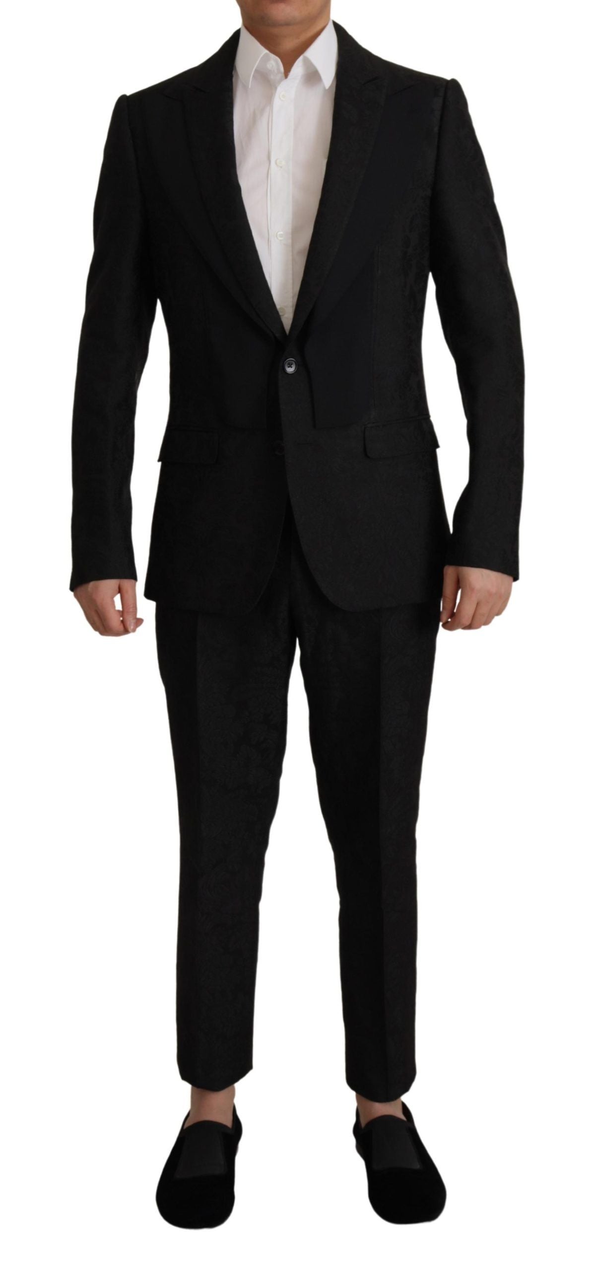 Dolce & Gabbana Eleganter schwarzer zweiteiliger Martini-Anzug