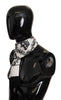 Dolce & Gabbana – Seidenschal für Herren mit Royal Crown-Print