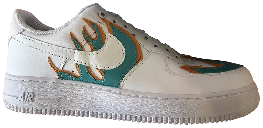 John Geiger x TheShoeSurgeon x Air Force 1 Low 'La Flame' Art Basel Edition Sneakers Unisex