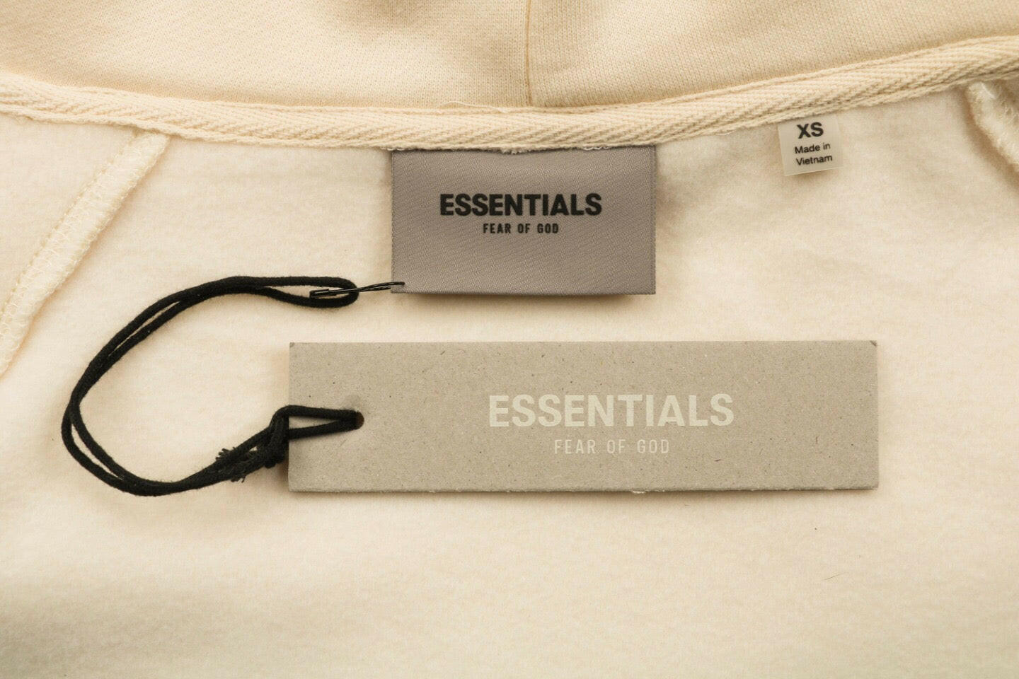 Fear Of God Essential 2021 Fall-Winter Cream Hoodie Apparel Collection - GENUINE AUTHENTIC BRAND LLC  