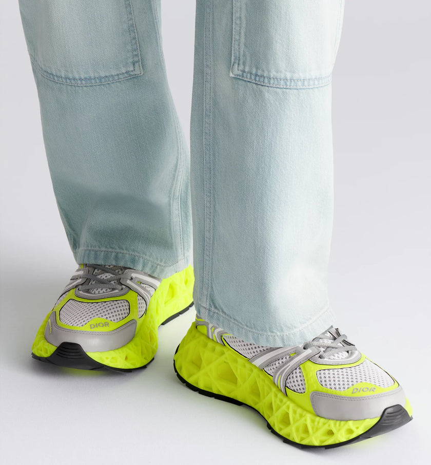 Dior B35 NXXT Sneaker – Limited and Numbered Edition in Neon Yellow & Light Gray