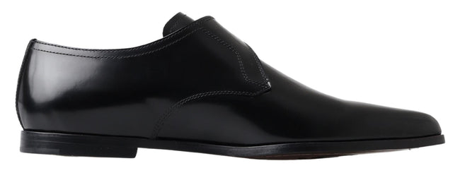 Dolce & Gabbana Elegante Monkstrap-Schuhe aus schwarzem Leder