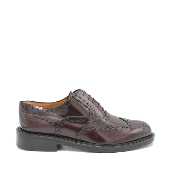 Saxone of Scotland – Elegante formelle Schuhe aus bordeauxfarbenem Kalbsleder