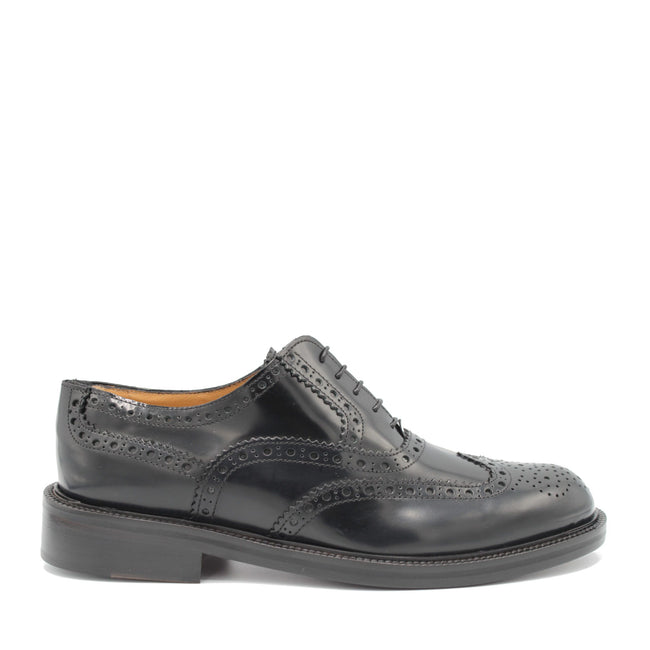 Saxone of Scotland – Elegante formelle Schuhe aus schwarzem Kalbsleder