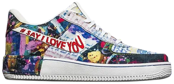 The Shoe Surgeon x Air Force 1 'Say I Love You' 2018 Sneakers for Unisex