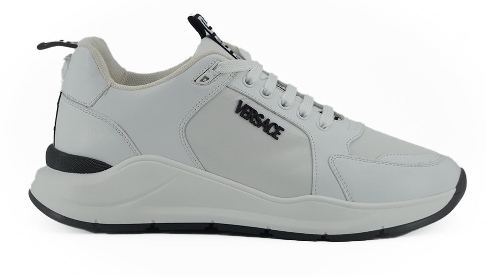 Versace – Elegante Sneakers aus weißem Kalbsleder