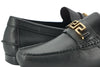 Versace Elegante schwarze Herren-Loafer aus Kalbsleder