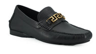 Versace Elegante schwarze Herren-Loafer aus Kalbsleder