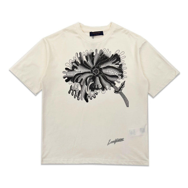 LV Desgin Cream T-shirt 23 SS Collection - GENUINE AUTHENTIC BRAND LLC  