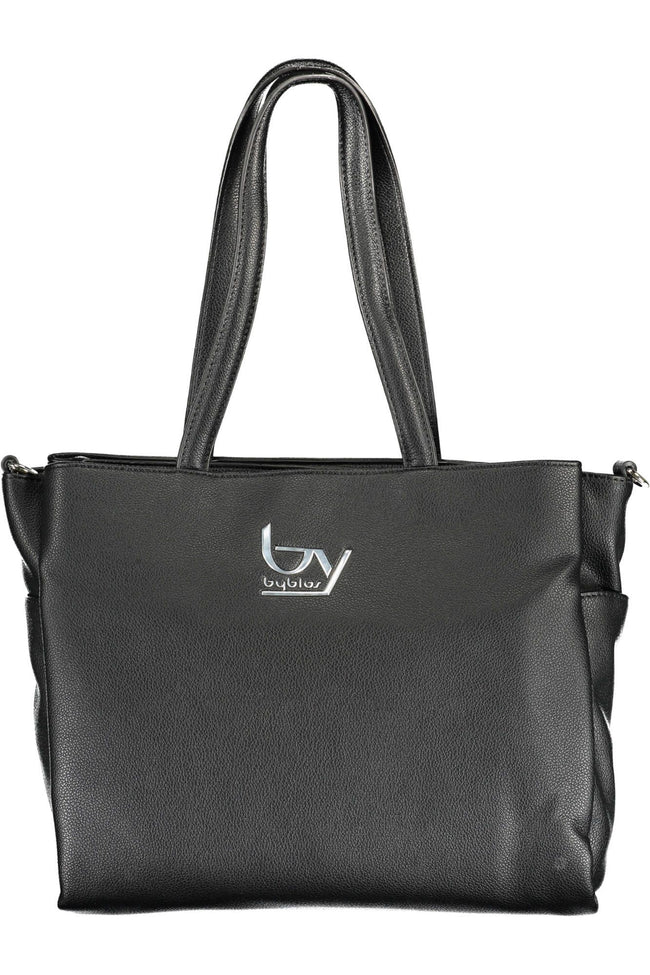 BYBLOS Elegant Black Chain-Strap Handbag