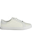 Calvin Klein White Cotton Sneaker.