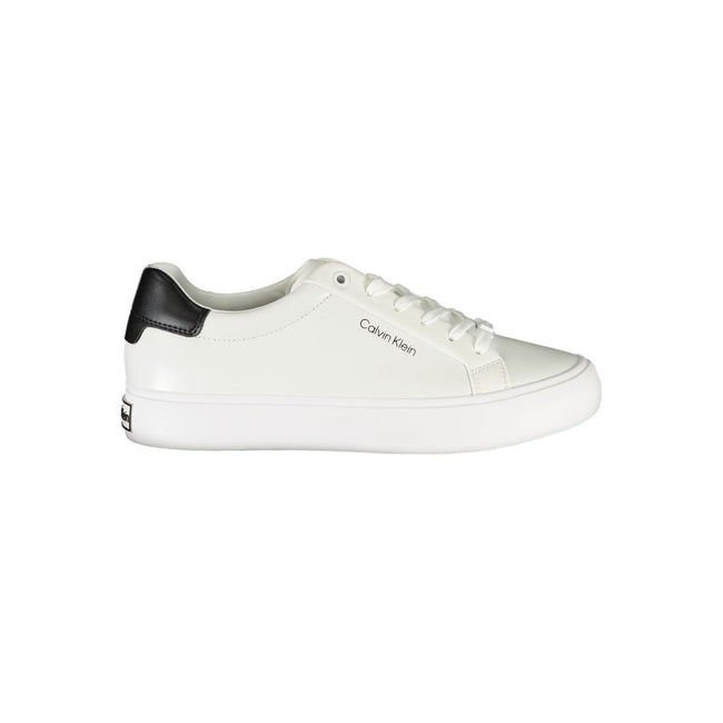 Calvin Klein – Weißer Polyester-Sneaker