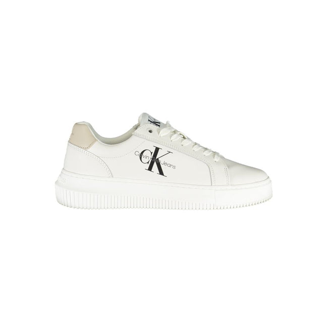 Calvin Klein White Polyester Sneaker.